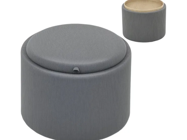 HOMCOM Sitzhocker mit Stauraum Hocker Polyester 56 x 56 x 42 cm* Hocker