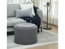 HOMCOM Sitzhocker mit Stauraum Hocker Polyester 56 x 56 x 42 cm* Hocker