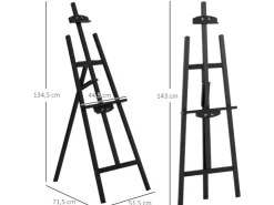 HOMCOM Staffelei Klappbar 90° Einstellbar Halterung