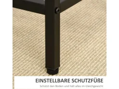 HOMCOM 5-Teiliges Bartisch-Set Eiche Schwarz 100 x 60 x 88 cm* Möbelserien