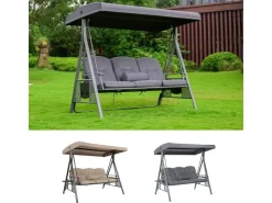 Home Deluxe Hollywoodschaukel Descanso Grau