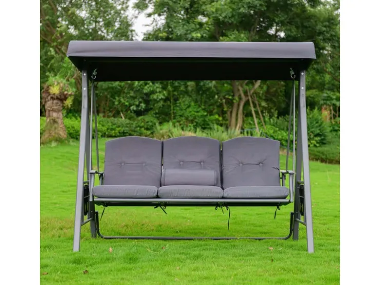 Home Deluxe Hollywoodschaukel Descanso Grau
