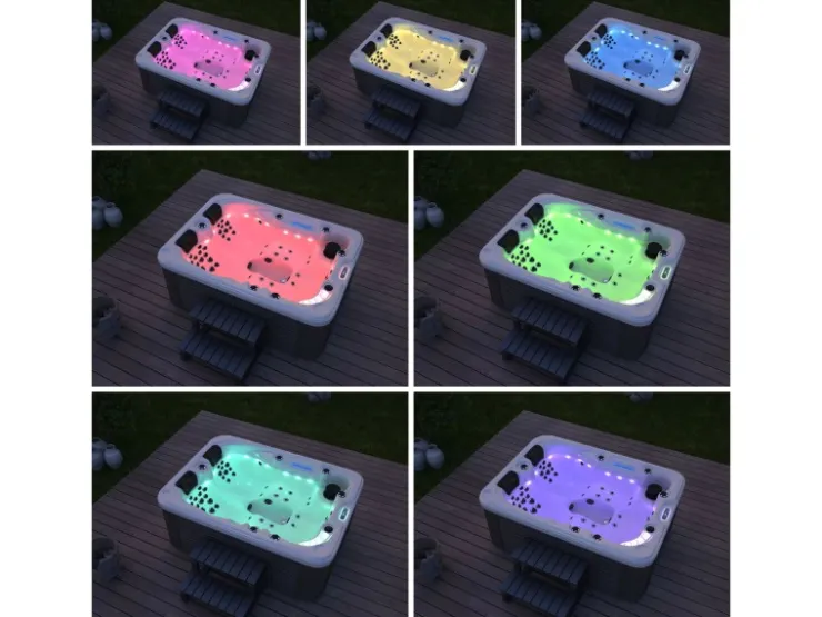 Home Deluxe Outdoor Whirlpool Beach Plus für 2 Personen 210 x 155 x 83 cm