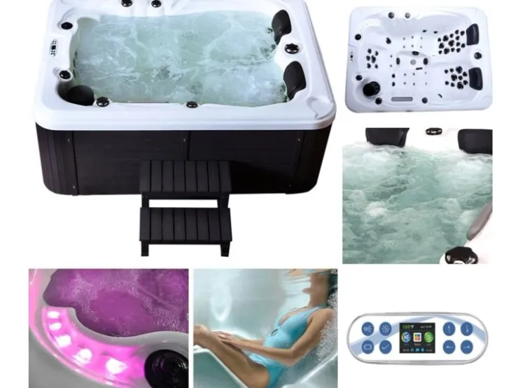 Home Deluxe Outdoor Whirlpool Beach Plus für 2 Personen 210 x 155 x 83 cm