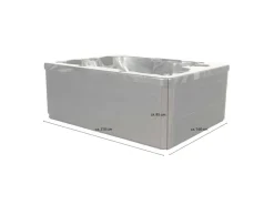 Home Deluxe Whirlpool Black Marble für 3 Personen 210 x 160 x 85 cm