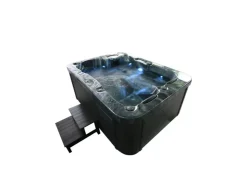 Home Deluxe Whirlpool Black Marble für 3 Personen 210 x 160 x 85 cm