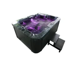 Home Deluxe Whirlpool Black Marble für 3 Personen 210 x 160 x 85 cm
