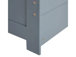 Homestyle4u Ausziehbett 90 x 200 cm Grau 2506