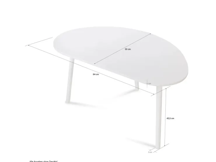 Homestyle4u Beistelltisch Natur Couchtisch Holztisch Nierentisch Kiefer