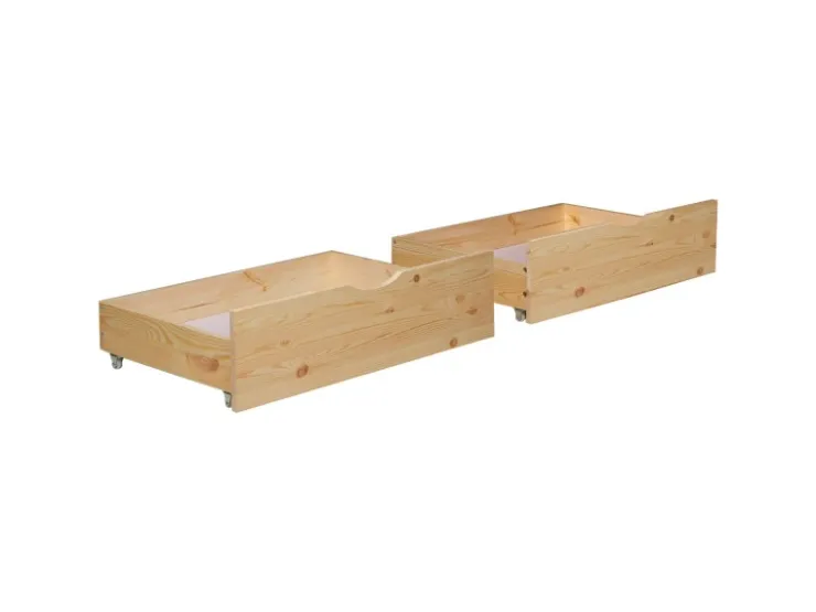 Homestyle4u Bettkasten 2er Set in Braun 82x22 53 cm 2195* Betten
