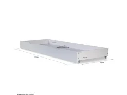 Homestyle4u Bettkasten in 173x16x63 cm 1911* Kissen|Aufbewahrung