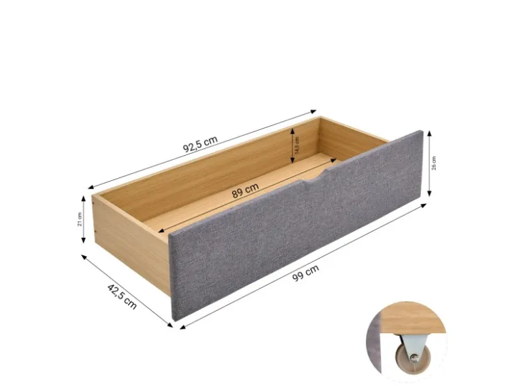 Homestyle4u Doppelbett 120x200 Polsterbett in 1979* Betten