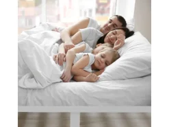 Homestyle4u Familienbett XXL 270x200 cm in mit Lattenrost 2050* Betten