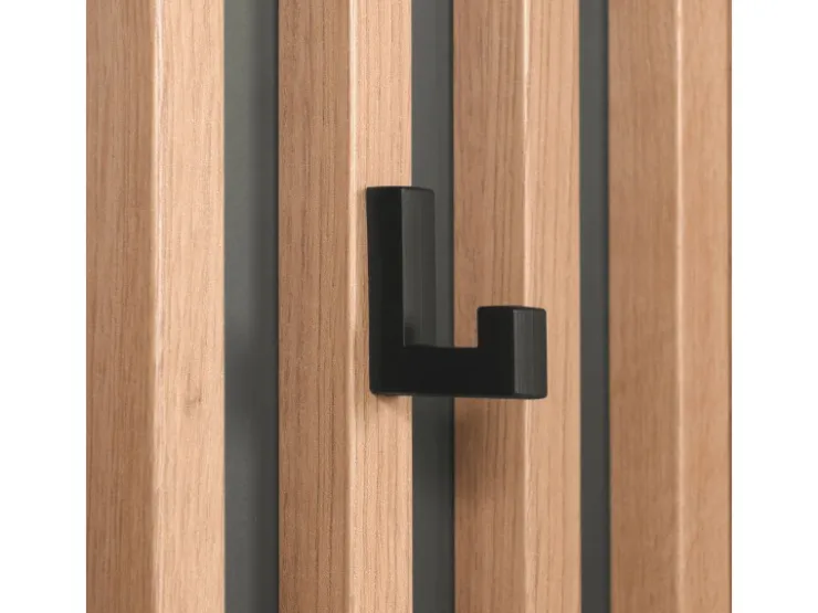 Homestyle4u Garderobe Flurgarderobe mit Spiegel Flurmöbel Garderobenpaneel