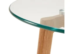 Homestyle4u Glastische Beistelltisch Couchtisch Glas Rund 2 er Set 1822* Tische