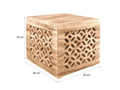 Homestyle4u Hocker Holzhocker Beistelltisch Holz 1773