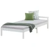 Homestyle4u Holzbett 90 x 200 cm Weiß 1412