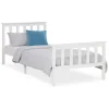 Homestyle4u Holzbett 90 x 200 cm Weiß 1416