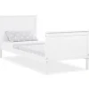 Homestyle4u Jugendbett Holzbett 90 x 200 cm Einzelbett Bettgestell Weiß 1419* Betten