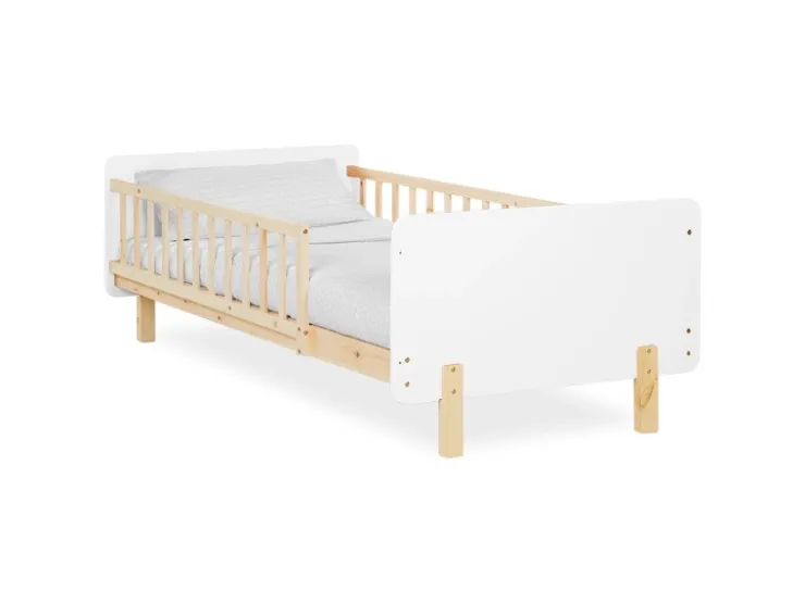 Homestyle4u Kinderbett 90x200 mit Raufallschutz Lattenrost 2604* Bettwäsche
