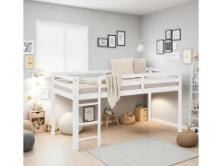 Homestyle4u Kinderbett 90x200 mit Lattenrost in 2252