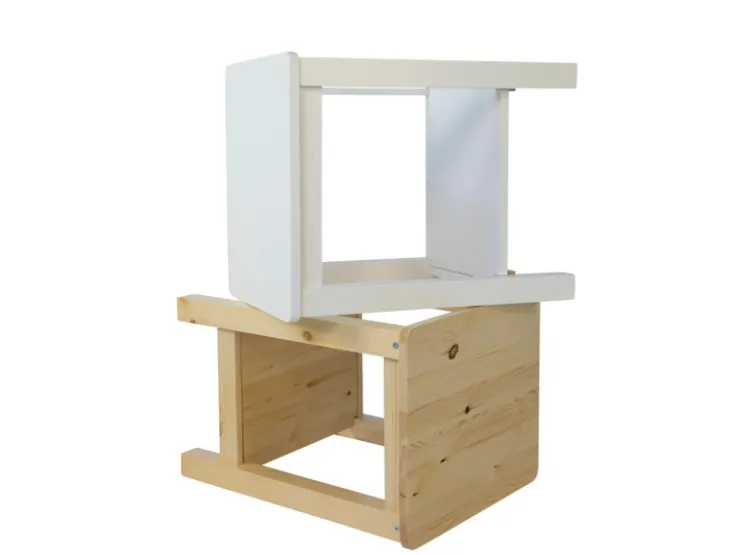 Homestyle4u Nachttisch 38x47x32 in Braun 1826