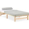 Homestyle4u Palettenbett 90 x 200 cm mit Lattenrost in Braun 1908* Betten