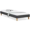 Homestyle4u Polsterbett mit Lattenrost 90x200 cm in Grau 1984* Bettwäsche