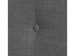 Homestyle4u Polsterbett 160x200 cm Bett Doppelbett mit Lattenrost Grau 1733* Betten