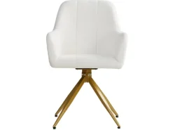Homestyle4u Polsterstuhl Drehbar 4er Set in Beige 2731* Stühle
