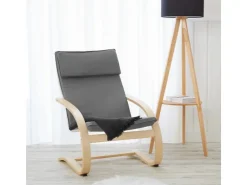 Homestyle4u Relaxsessel in Grau 2405* Sessel