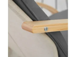 Homestyle4u Relaxsessel in Grau 2405* Sessel
