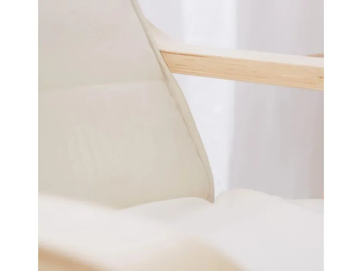 Homestyle4u Relaxsessel mit Fußstütze in Beige 2406