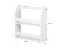 Homestyle4u Wandregal Hängeregal Küchenregal Bücherregal Regal Holz