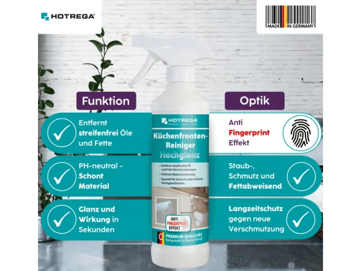 HOTREGA Küchenset Reinigung Und Pflege Hochglanz 5-teilig* Reinigung