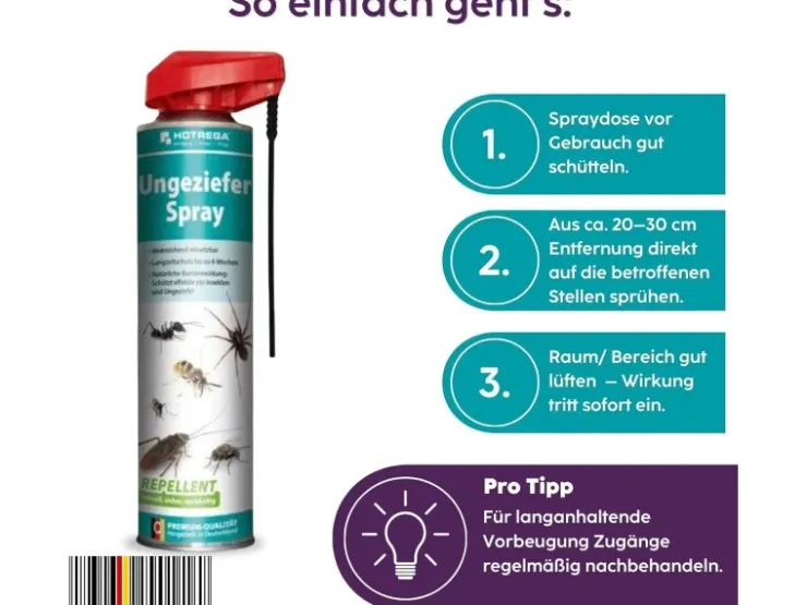 HOTREGA Ungezieferspray Repellent 600 ml