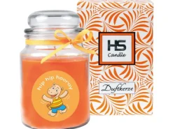 HS Candle Duftkerze & Bonbon Glas Comic Orange Honigmelone* Windlichter