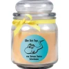 HS Candle Duftkerze & Bonbon Glas Vatertag Gelb Vanille* Windlichter