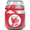 HS Candle Duftkerze & Bonbon Glas Viel Glück Rot Rose* Windlichter