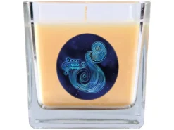 HS Candle Duftkerze & Glas Sternzeichen Vanille 50 Stunden Wassermann* Windlichter
