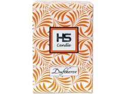 HS Candle Duftkerze & Glas Weihnachten Orange Bonbon 110h* Kerzen|Windlichter