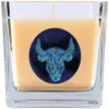 HS Candle Duftkerze & Glas Sternzeichen Vanille 50 Stunden Stier