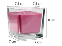 HS Candle Duftkerze & Glas Sternzeichen Lavendel 50 Stunden Krebs* Windlichter