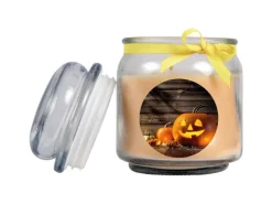 HS Candle Duftkerze & Glas Halloween Creme Bonbon 70h