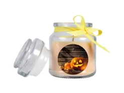 HS Candle Duftkerze & Glas Halloween Creme Bonbon 30h