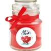 HS Candle Duftkerze & Glas Valentinstag Bonbon 30h Be Mine* Windlichter