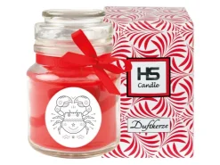 HS Candle Duftkerze & Glas Sternzeichen Rose 30 Stunden Krebs* Windlichter