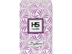 HS Candle Duftkerze & Glas Weihnachten Lila Bonbon 110h
