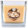 HS Candle Duftkerze & Glas Weihnachten Creme Bonbon 50h