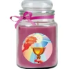HS Candle Duftkerze & Glas Kommunion Lavendel Lila* Windlichter
